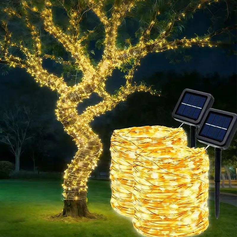 Solar LED Fairy Lights Outdoor Waterproof 8Modes LED Copper Wire for Garden Party Christmas Decor
Solar LED Fairy Lights Outdoor Waterproof 8Modes LED Copper Wire for Garden Party Christmas Decor