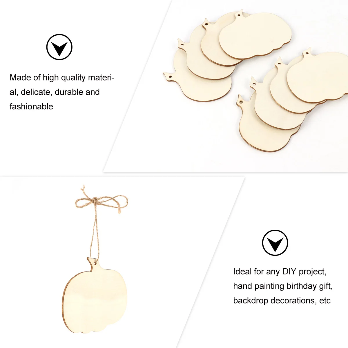 8 Pcs Pumpkin Shape Wood Chip Decoration Blank Craft Unfinished nament Rustic Wooden DIY Halloween Supplies Background
8 Pcs Pumpkin Shape Wood Chip Decoration Blank Craft Unfinished nament Rustic Wooden DIY Halloween Supplies Background