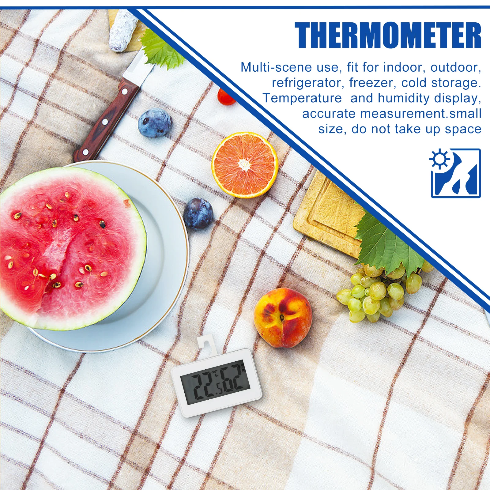 Mini Temperature Humidity Gauge For Fridge Freezer Cold Storage With Magnet Alarm Portable Kitchen Thermometer Measuring Tool
Mini Temperature Humidity Gauge For Fridge Freezer Cold Storage With Magnet Alarm Portable Kitchen Thermometer Measuring Tool