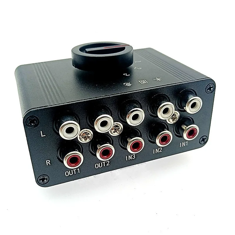 No Power Supply 3 Input 1 Output/ 1 Input 3 Output Three-way Audio Signal Switcher Amplifier Speaker Audio Splitter Selector Box
No Power Supply 3 Input 1 Output/ 1 Input 3 Output Three-way Audio Signal Switcher Amplifier Speaker Audio Splitter Selector Box