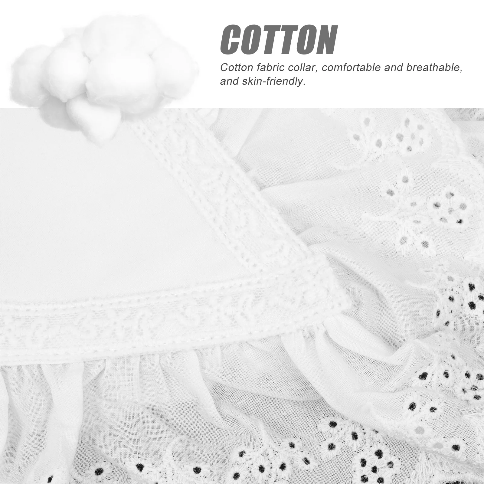 1Pcs Ruffled Fake Collar for Women Chic Detachable Cotton Collar Perfect with Tank Tops Blouses Dresses Beachwear Ladies Fashion
1Pcs Ruffled Fake Collar for Women Chic Detachable Cotton Collar Perfect with Tank Tops Blouses Dresses Beachwear Ladies Fashion