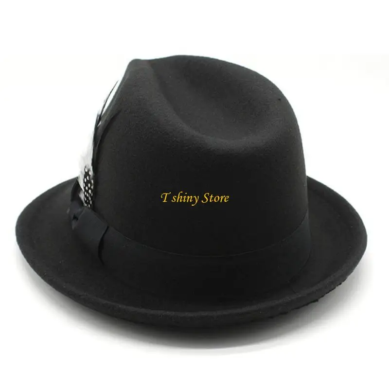 N58F Felt JazzCap Flat Top Hat HippiesCap Adult Fedora Teens Stage Show Headwear
N58F Felt JazzCap Flat Top Hat HippiesCap Adult Fedora Teens Stage Show Headwear