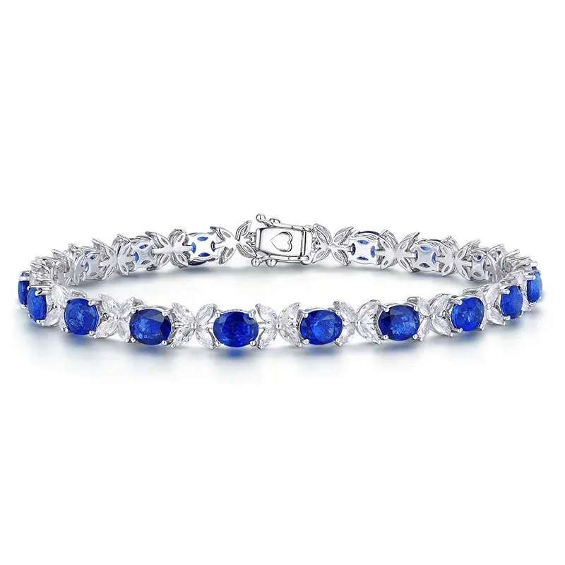 Trendy Lab Sapphire Bangle Bracelet 100% Real 925 Sterling silver Wedding Bracelets For Women Bridal Promise Party Jewelry
Trendy Lab Sapphire Bangle Bracelet 100% Real 925 Sterling silver Wedding Bracelets For Women Bridal Promise Party Jewelry