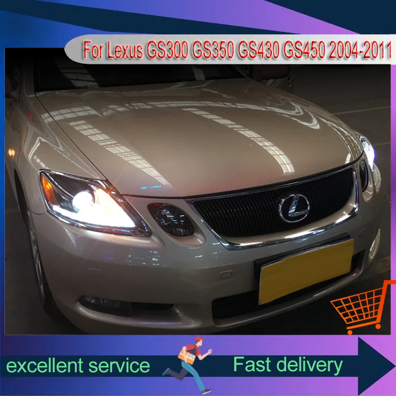 Car Styling for Lexus Headlights GS300 GS350 GS430 GS450 2004-2011 Head Lights Ugrade LED DRL Projector Lens Signal Accessories 
Car Styling for Lexus Headlights GS300 GS350 GS430 GS450 2004-2011 Head Lights Ugrade LED DRL Projector Lens Signal Accessories