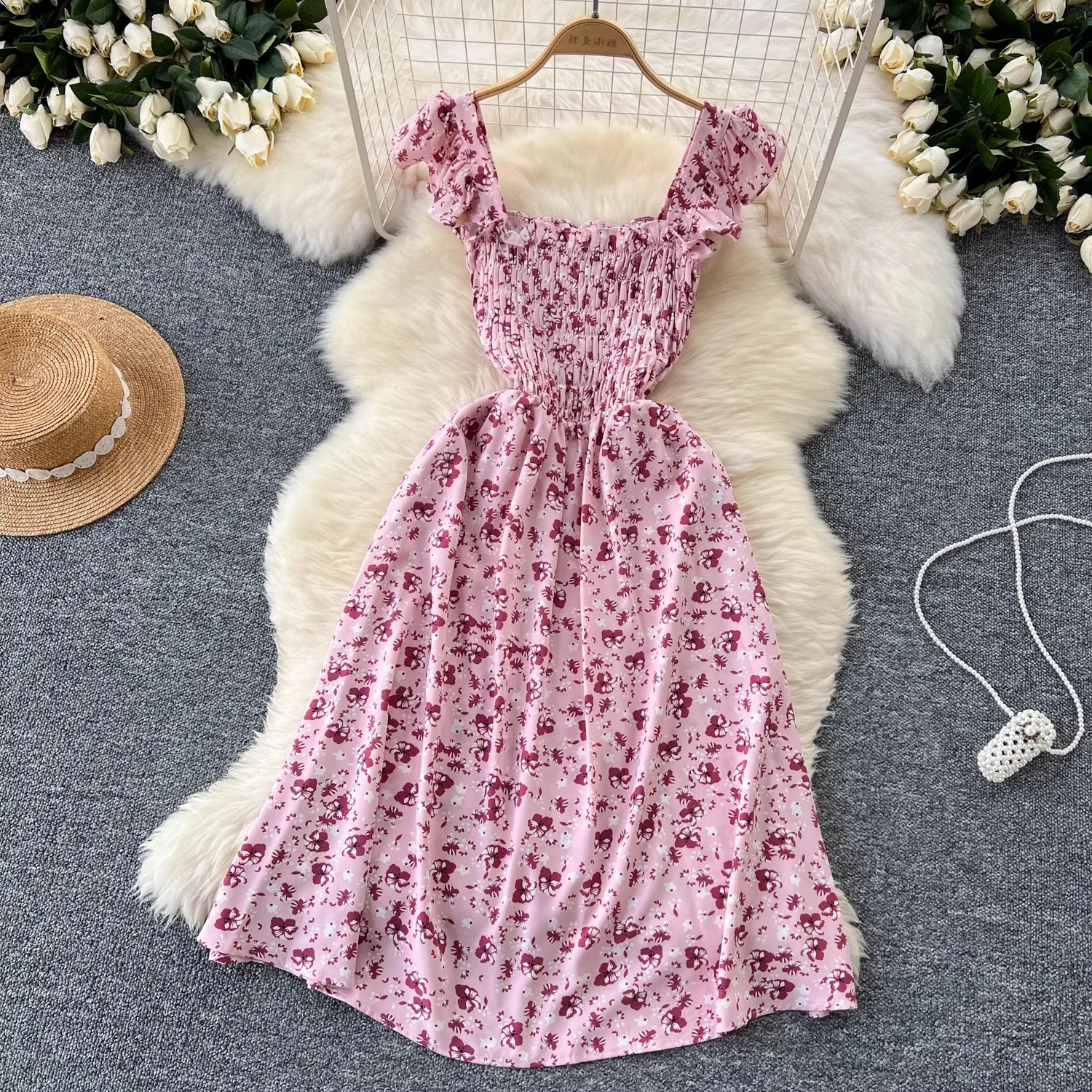Летнее женское платье YuooMuoo, корейская мода, короткое платье с цветочным принтом, пляжное платье без рукавов, А-силуэт, Hotsweet
Летнее женское платье YuooMuoo, корейская мода, короткое платье с цветочным принтом, пляжное платье без рукавов, А-силуэт, Hotsweet