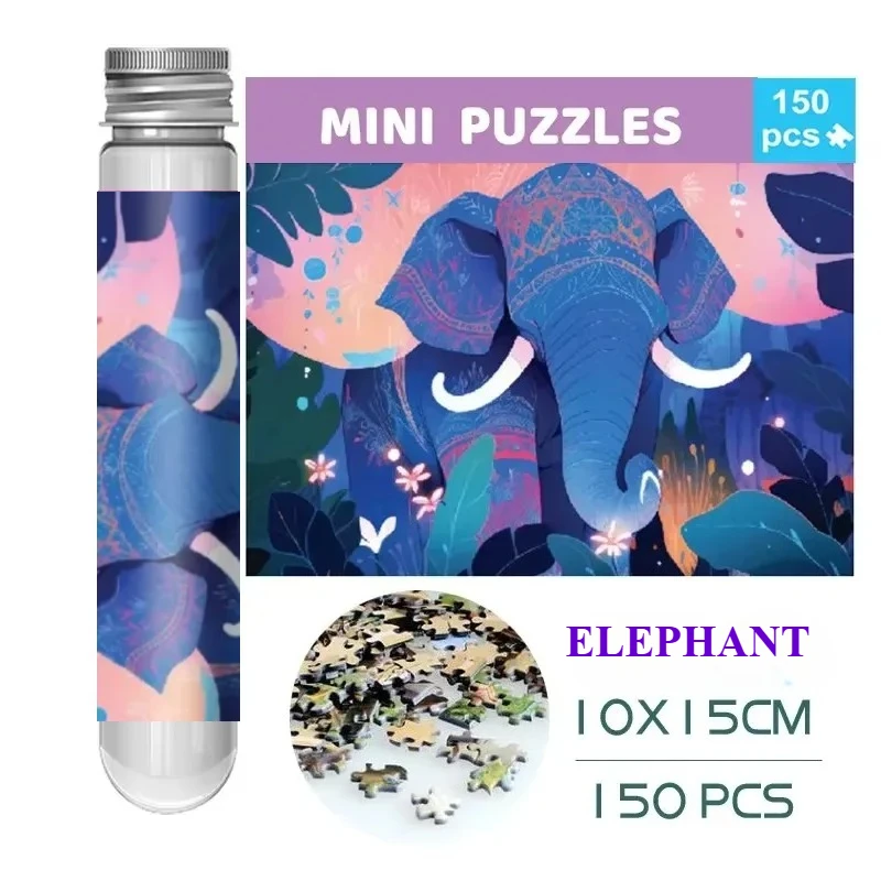 150PCS Mini Test Tube Elephant Jigsaw Puzzles for Adults Decompression Toy Game Family Decoration
150PCS Mini Test Tube Elephant Jigsaw Puzzles for Adults Decompression Toy Game Family Decoration