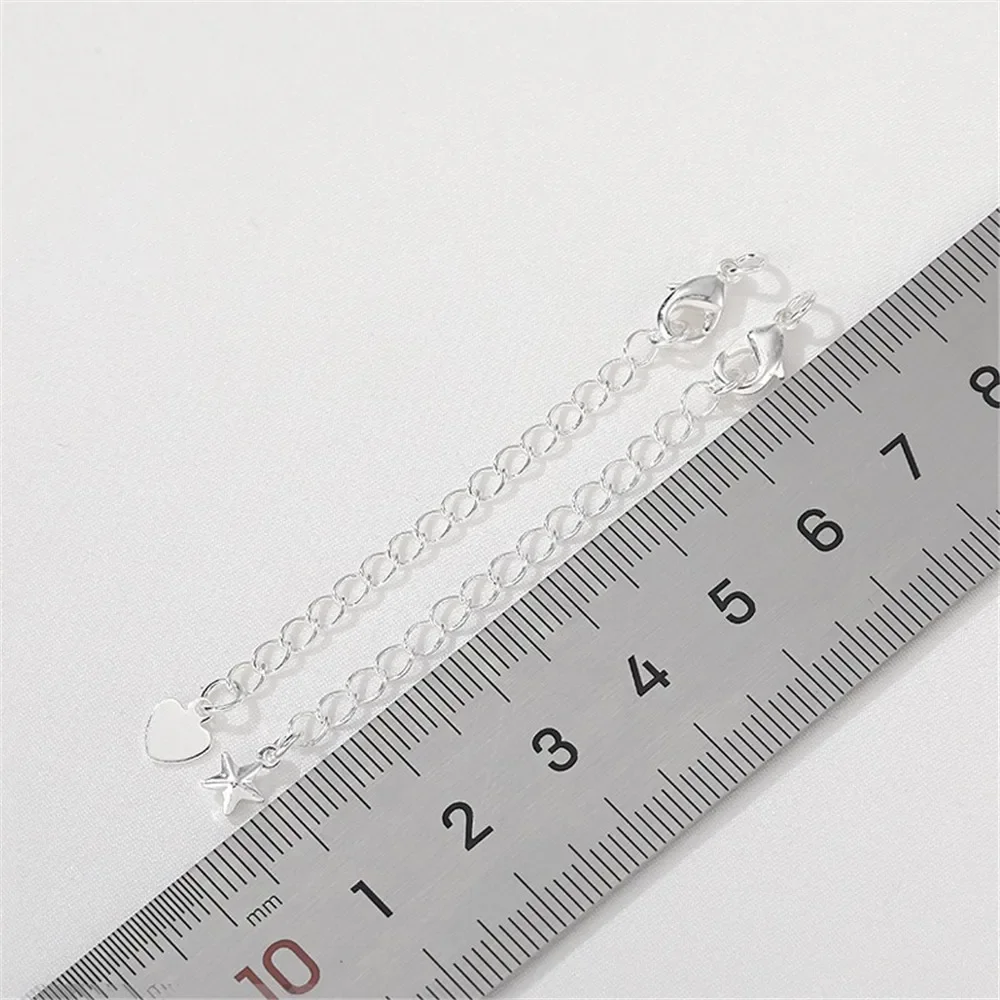 Silver Lobster Buckle Tail Chain Copper-plated Thick Silver Extension Chain Manual Diy Bracelet Necklace Buckle Accessories L071
Silver Lobster Buckle Tail Chain Copper-plated Thick Silver Extension Chain Manual Diy Bracelet Necklace Buckle Accessories L071
