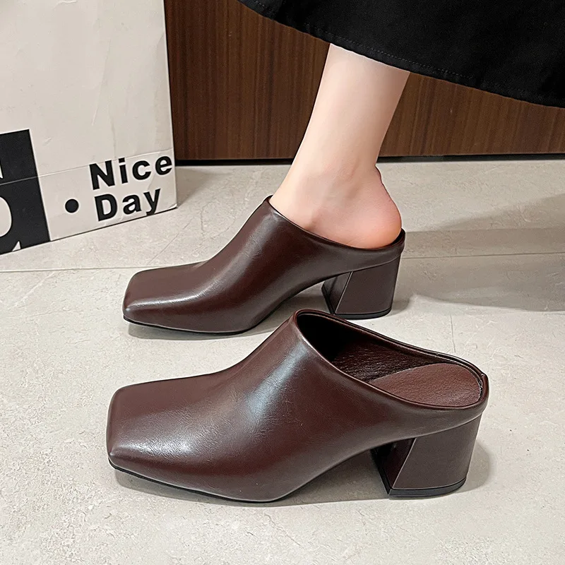 Sexy Metal Strange Aphixta 6.5cm High Heels Elegant Square Toe Shallow Summer Dress Slides Women Slides Style Heels Shoes Size42
Sexy Metal Strange Aphixta 6.5cm High Heels Elegant Square Toe Shallow Summer Dress Slides Women Slides Style Heels Shoes Size42