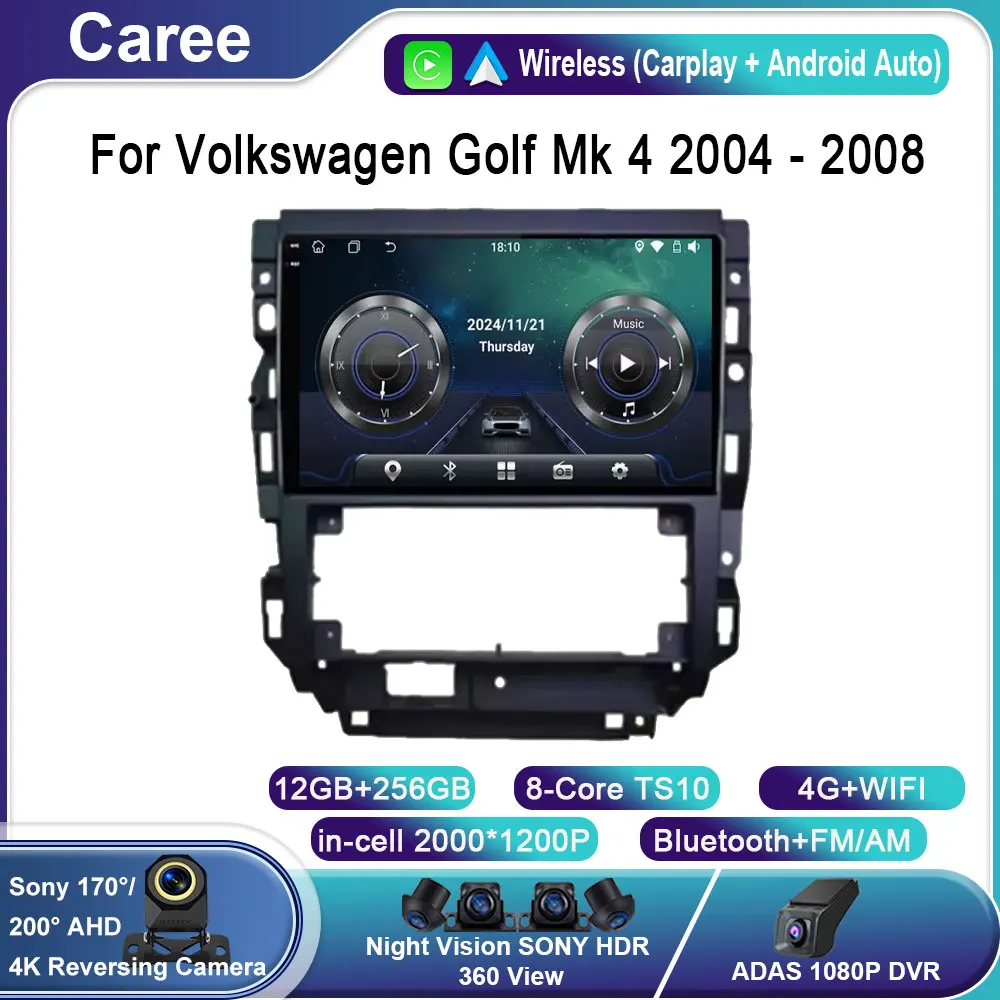 Android Car Radio For Volkswagen Golf Mk 4 2004 - 2008 Carplay Multimedia Player Navigation GPS BT 4G Wifi Video Stereo No 2din
Android Car Radio For Volkswagen Golf Mk 4 2004 - 2008 Carplay Multimedia Player Navigation GPS BT 4G Wifi Video Stereo No 2din