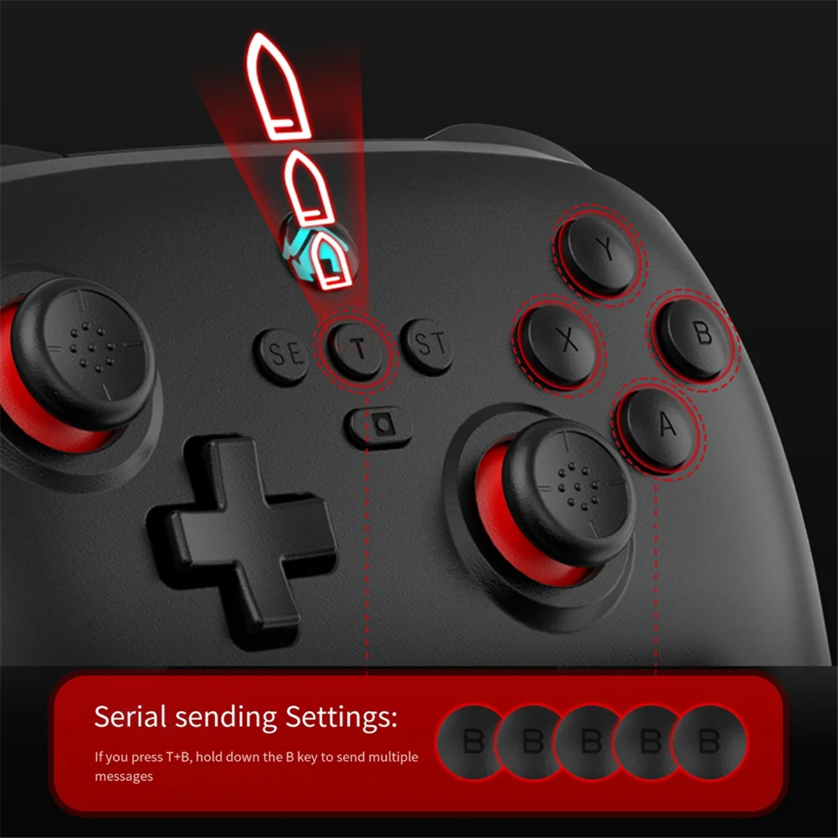 M20K Z02 Gamepad for Bluetooth Hall Joystick Somatosensory Continuous Hair Vibration for Android IOS Switch Gamepad,Pink
M20K Z02 Gamepad for Bluetooth Hall Joystick Somatosensory Continuous Hair Vibration for Android IOS Switch Gamepad,Pink