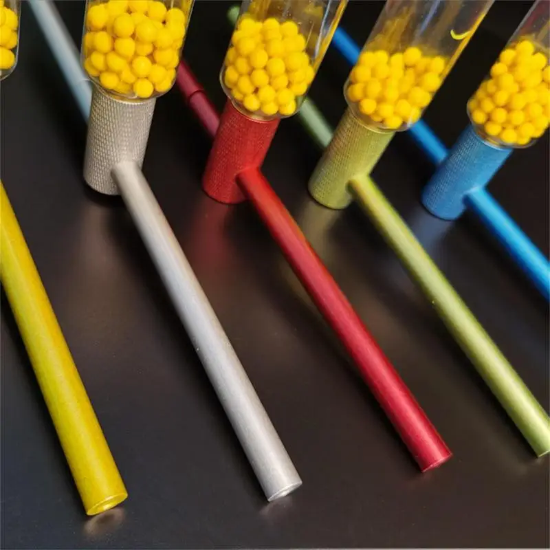 Aluminum Alloy Soft Pinball Launcher Toy, Small Ball Crackling Tube Shooting Game Interesting Cracking Toys 0S
Aluminum Alloy Soft Pinball Launcher Toy, Small Ball Crackling Tube Shooting Game Interesting Cracking Toys 0S