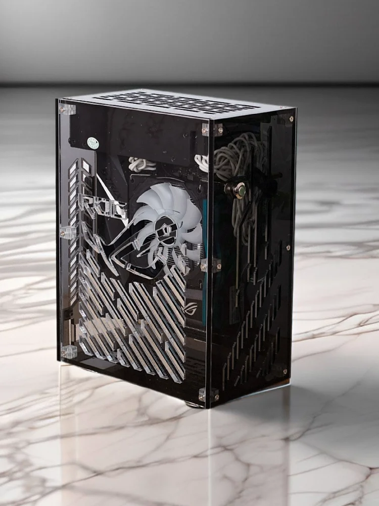 Компактный настольный компьютер ITX с полувысотой, "сделай сам", портативный, полноразмерный, прозрачный, маленький, HTPC
Компактный настольный компьютер ITX с полувысотой, "сделай сам", портативный, полноразмерный, прозрачный, маленький, HTPC