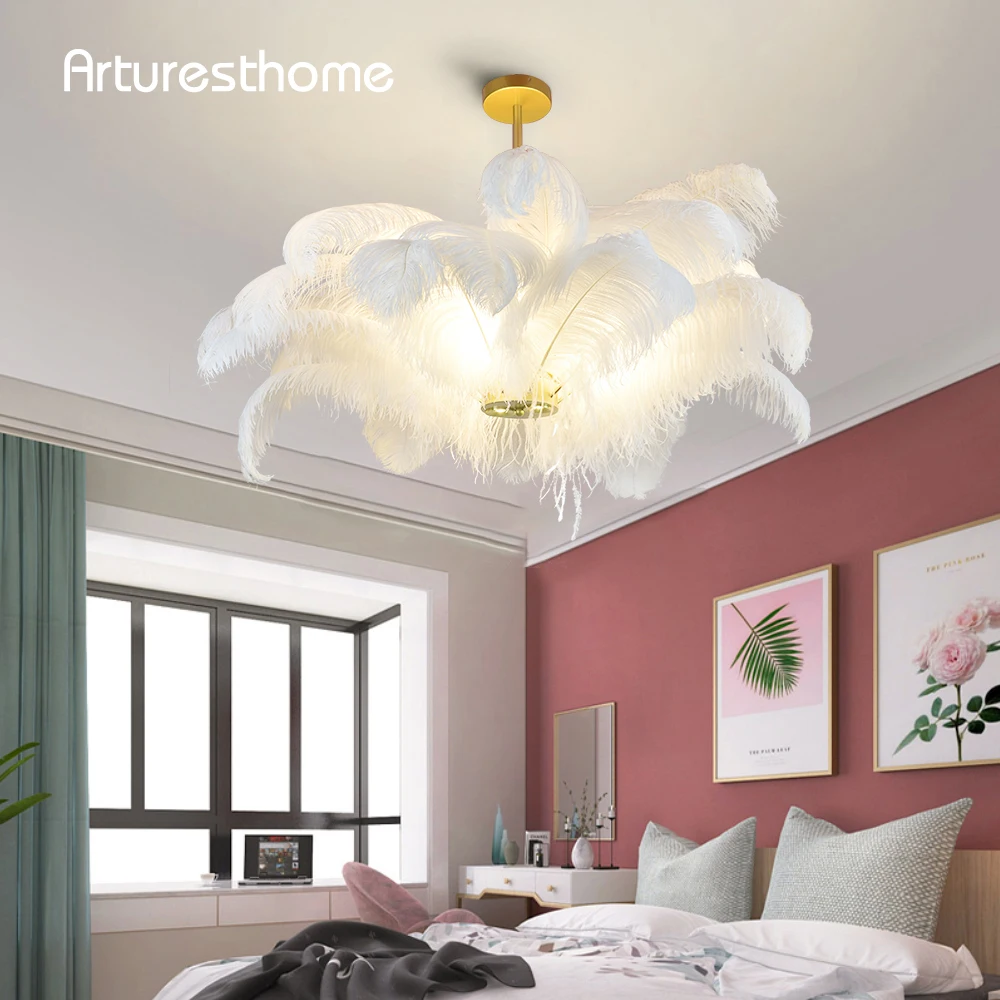 ARTURESTHOME Feather Pendant Light Nordic Hanging Lamps For Girl Bedroom Decor Living Room Chanderliers Modern Lighting Fixture
ARTURESTHOME Feather Pendant Light Nordic Hanging Lamps For Girl Bedroom Decor Living Room Chanderliers Modern Lighting Fixture