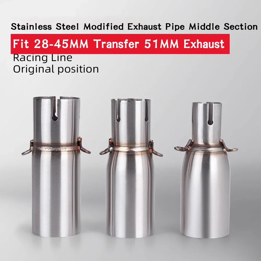 Модификация мотоцикла, средняя часть выхлопной трубы для адаптера 28-45 мм, 51 мм, неразрушающая установка
Модификация мотоцикла, средняя часть выхлопной трубы для адаптера 28-45 мм, 51 мм, неразрушающая установка