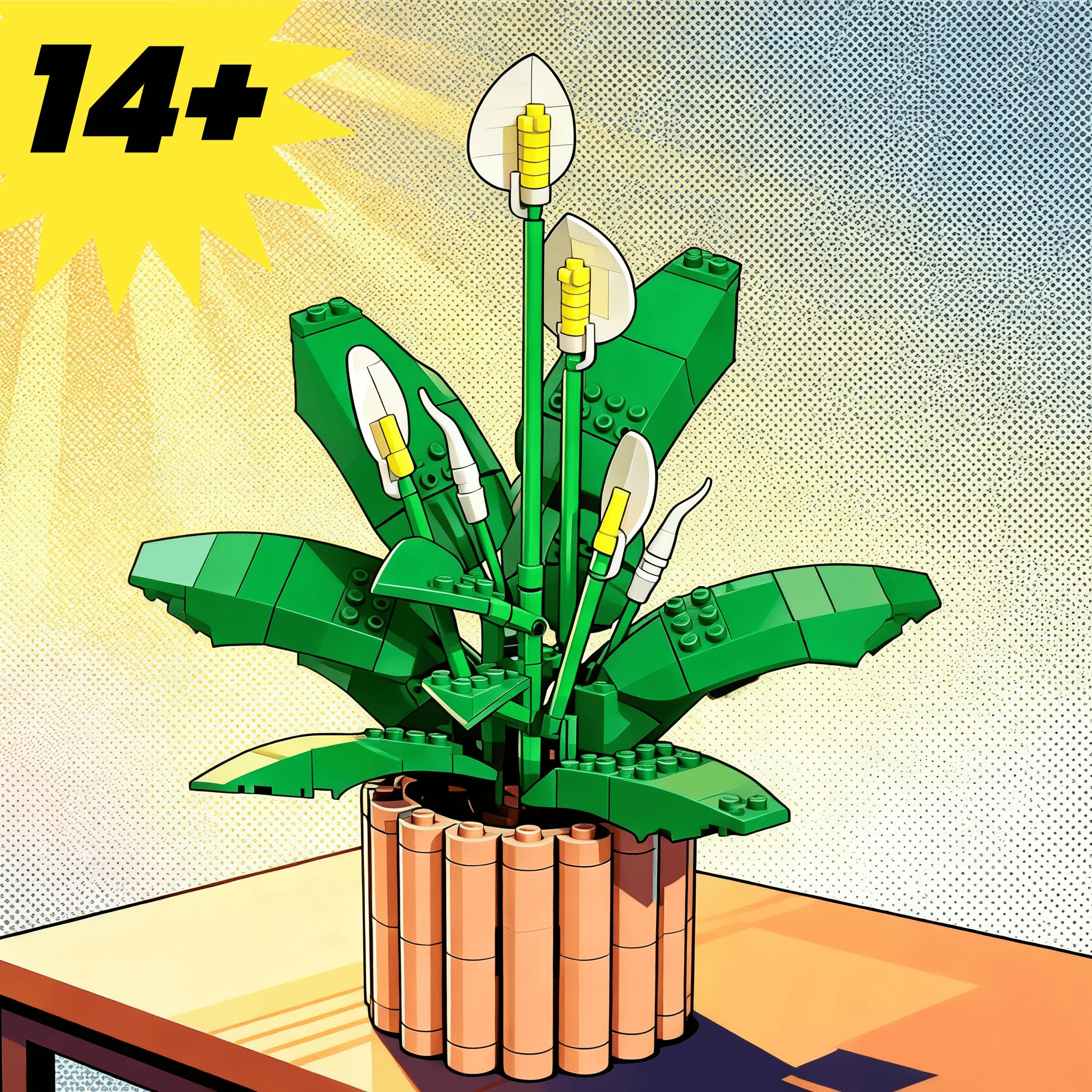 2026 new MOC creative home decoration romantic 474 particles peace lily bouquet building brick model brick adult gift
2026 new MOC creative home decoration romantic 474 particles peace lily bouquet building brick model brick adult gift