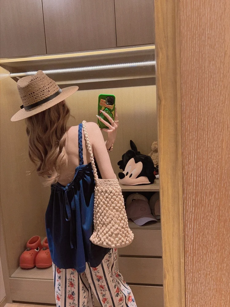 Yukiss Denim Look Thin Strap Vest Casual Pants Set Women's Summer Faion Loose Fit Color Ensemble
Yukiss Denim Look Thin Strap Vest Casual Pants Set Women's Summer Faion Loose Fit Color Ensemble