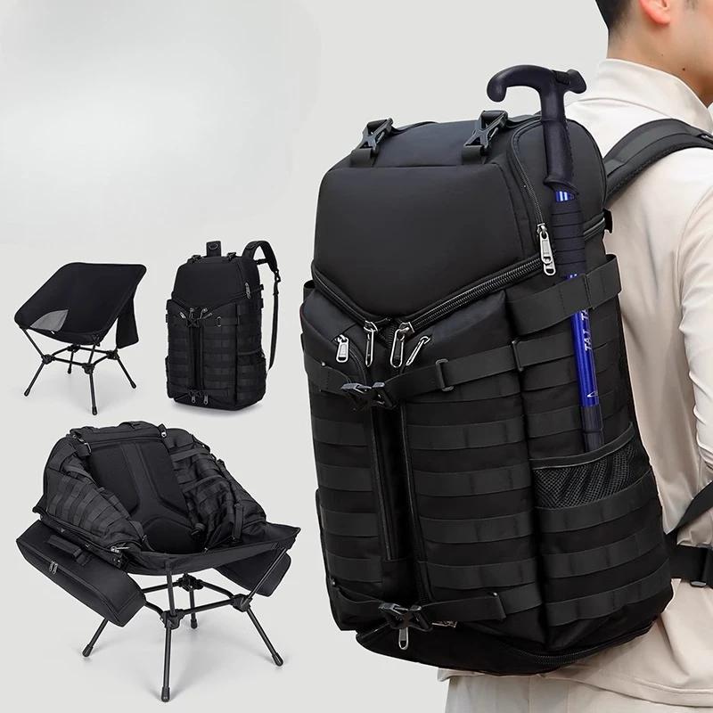 Outdoor mountaineering bag, one pack of three, backpack, luya fish rod bag, can be used as chair, portable camping
Outdoor mountaineering bag, one pack of three, backpack, luya fish rod bag, can be used as chair, portable camping