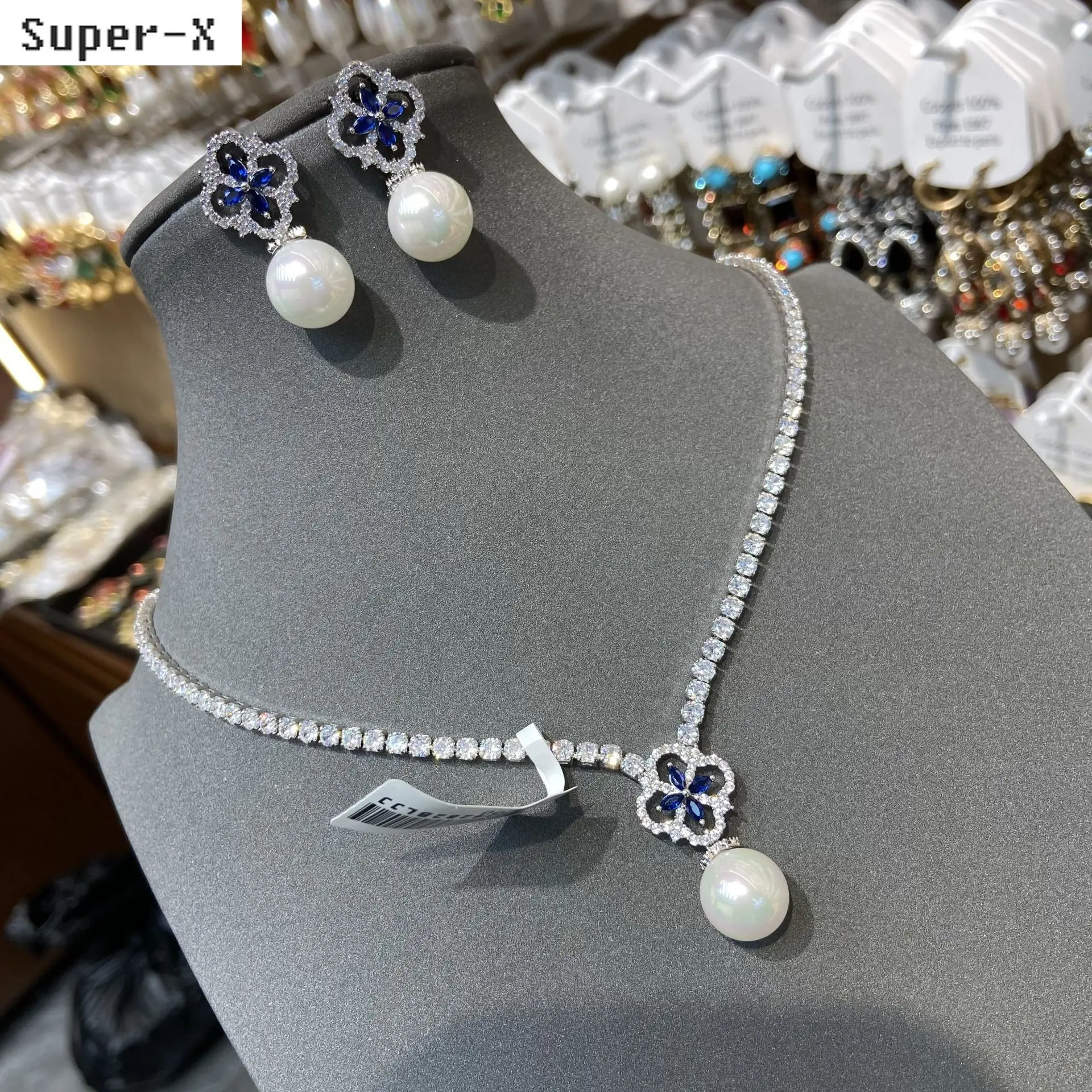jewelry sets 2pcs necklace earrings blue flower pearl pendant necklace earrings women dinner party wedding jewelry gift female
jewelry sets 2pcs necklace earrings blue flower pearl pendant necklace earrings women dinner party wedding jewelry gift female