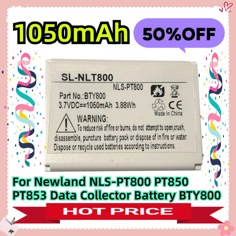 3.7V 1050mAh For Newland NLS-PT800 PT850 PT853 Data Collector Battery BTY800
3.7V 1050mAh For Newland NLS-PT800 PT850 PT853 Data Collector Battery BTY800