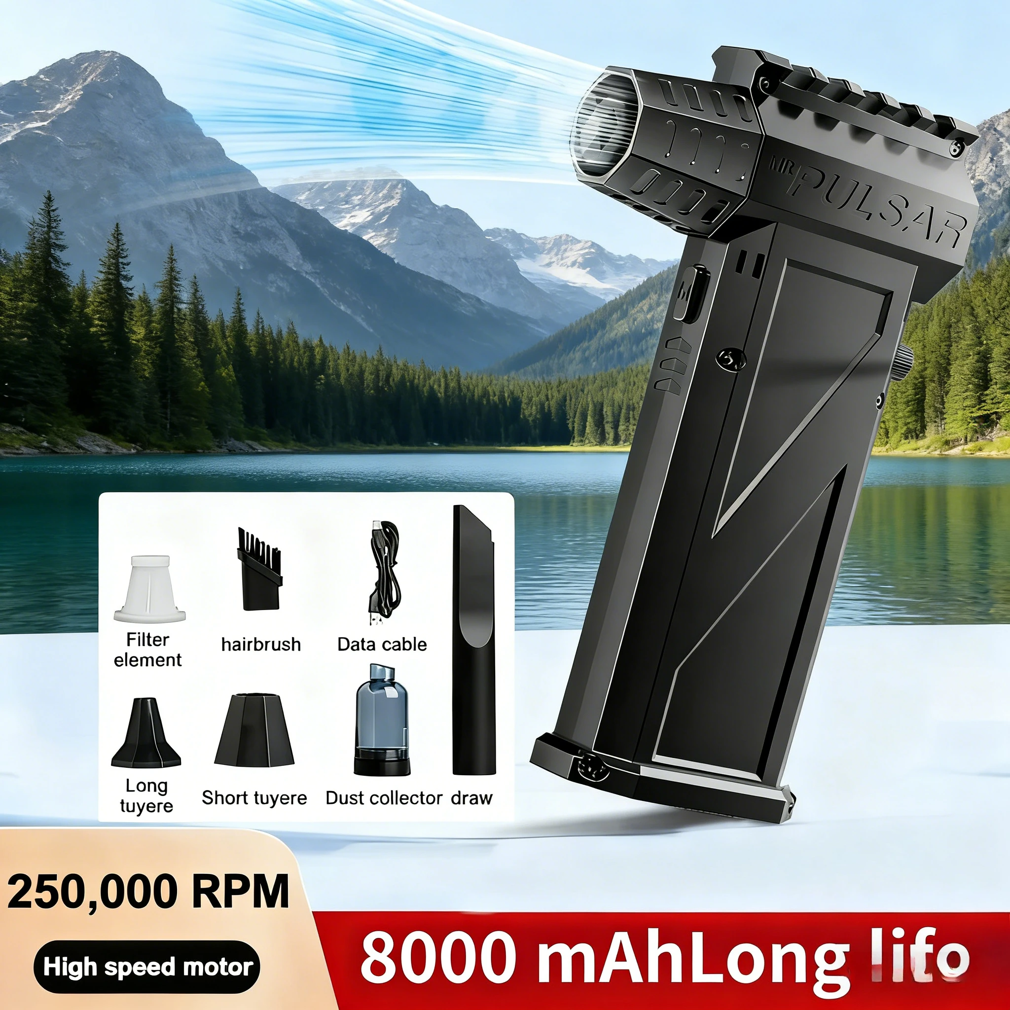 New X3Pro Turbo Jet Blower | 250000RPM 52m/s Brushless Motor | 8000mAh Rechargeable
New X3Pro Turbo Jet Blower | 250000RPM 52m/s Brushless Motor | 8000mAh Rechargeable