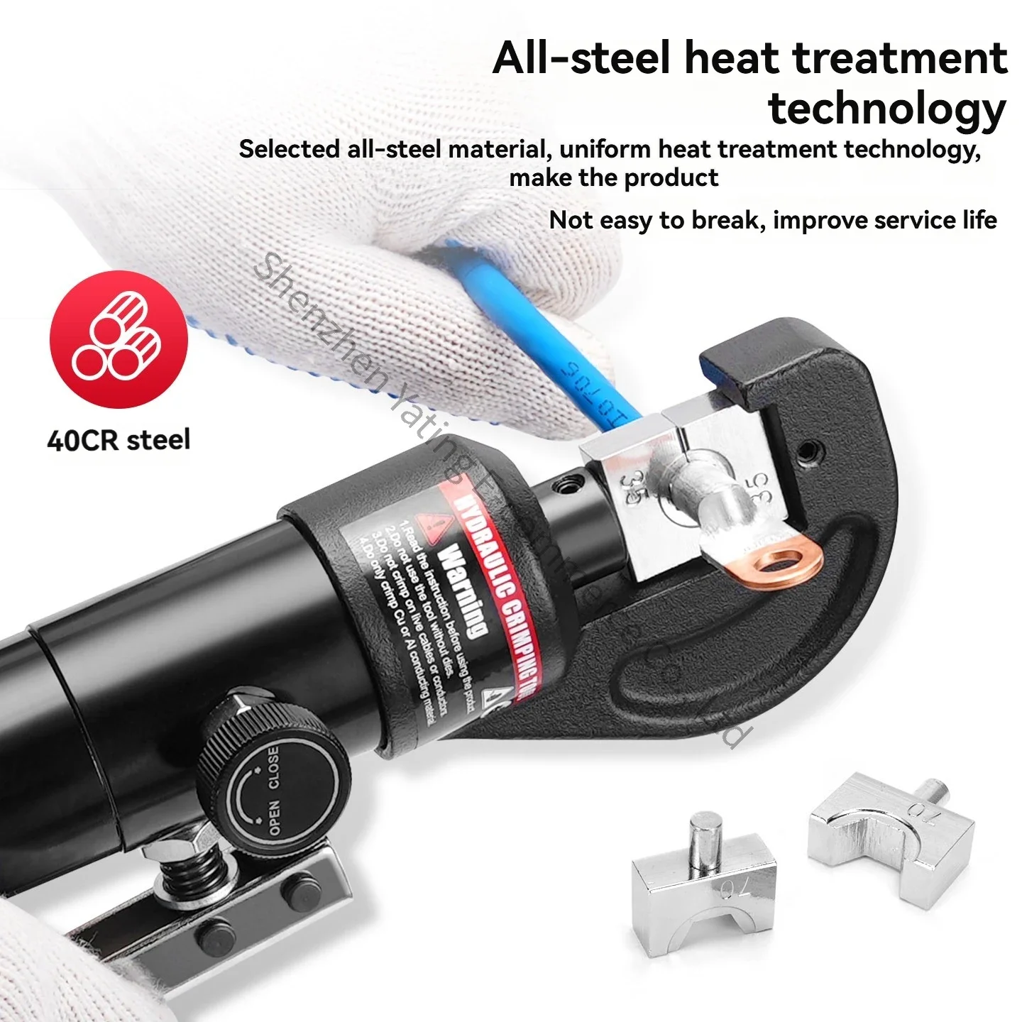1pc 70A Copper Aluminum Nose Crimping Pliers Electrical Tools Aluminum Hydraulic Crimping Pliers Cable Crimping Pliers
1pc 70A Copper Aluminum Nose Crimping Pliers Electrical Tools Aluminum Hydraulic Crimping Pliers Cable Crimping Pliers