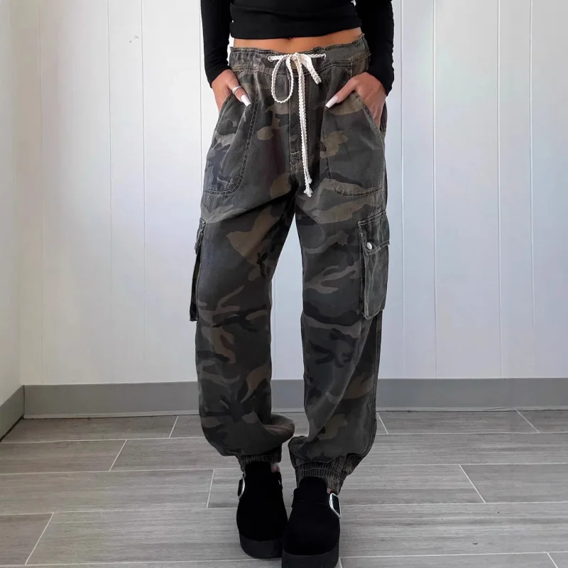 Retro Loose Camouflage Workwear Women's Casual Denim Pants American Fashion Spring Autumn New 2026
Retro Loose Camouflage Workwear Women's Casual Denim Pants American Fashion Spring Autumn New 2026