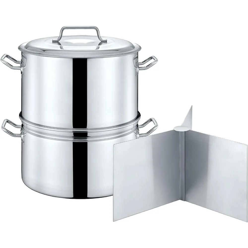 CONCORD Extra Large Outdoor Stainless Steel Stock Pot Steamer and Braiser Combo. Great for steaming oysters, crab, crawfish and
CONCORD Extra Large Outdoor Stainless Steel Stock Pot Steamer and Braiser Combo. Great for steaming oysters, crab, crawfish and