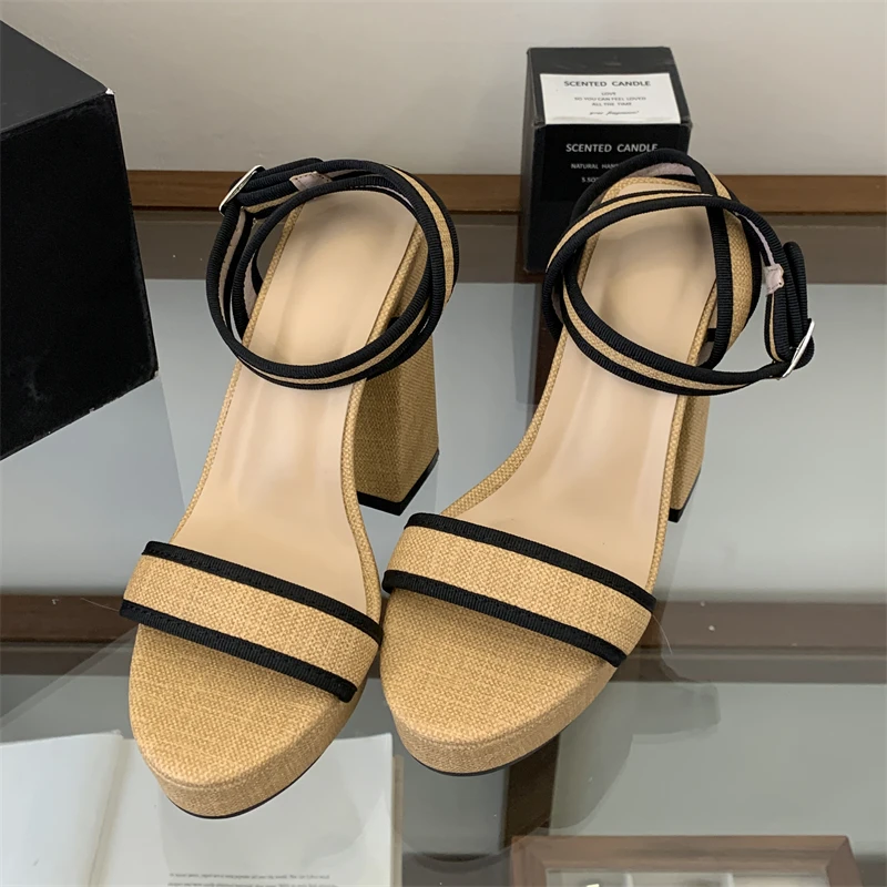 Eilyken New Fashion Chunky Platform Buckle Strap Woman Sandals Summer Open Toe Square High Heels Party Dress Shoes
Eilyken New Fashion Chunky Platform Buckle Strap Woman Sandals Summer Open Toe Square High Heels Party Dress Shoes