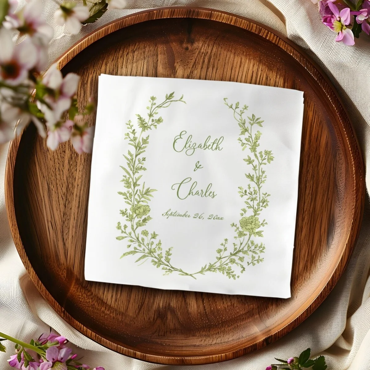 Sage Green Wildflower Wedding Cocktail Napkins, Garden Pre-Wedding Napkin, Floral Bridal Shower Engagement The Night Before Rehe
Sage Green Wildflower Wedding Cocktail Napkins, Garden Pre-Wedding Napkin, Floral Bridal Shower Engagement The Night Before Rehe