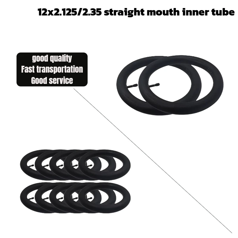 Thickened 12x2.125/2.35 inner tube bike mountain bike tire accessories
Thickened 12x2.125/2.35 inner tube bike mountain bike tire accessories