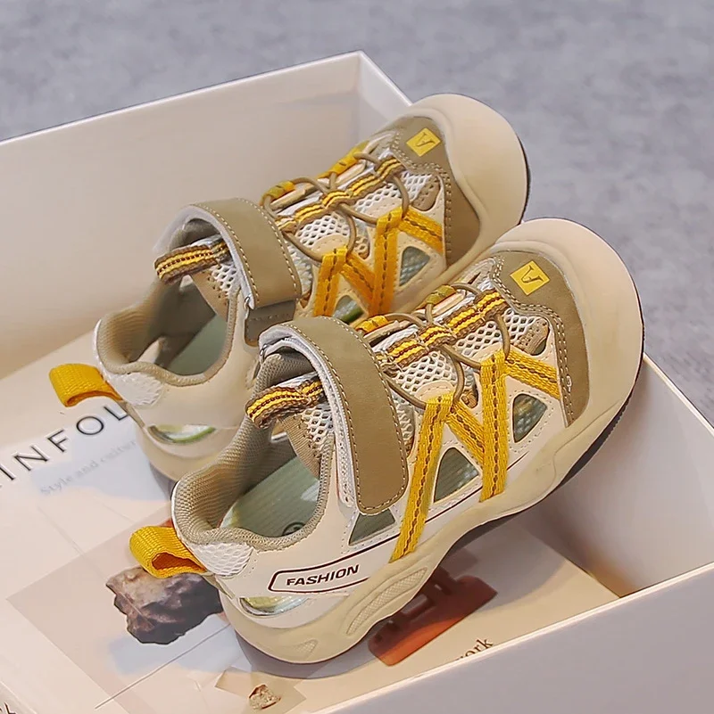 Boys Outdoor Sports Shoes Summer Breathable Mesh Flexible Sole Anti-collision Toe Wear-resistant Training Footwear
Boys Outdoor Sports Shoes Summer Breathable Mesh Flexible Sole Anti-collision Toe Wear-resistant Training Footwear