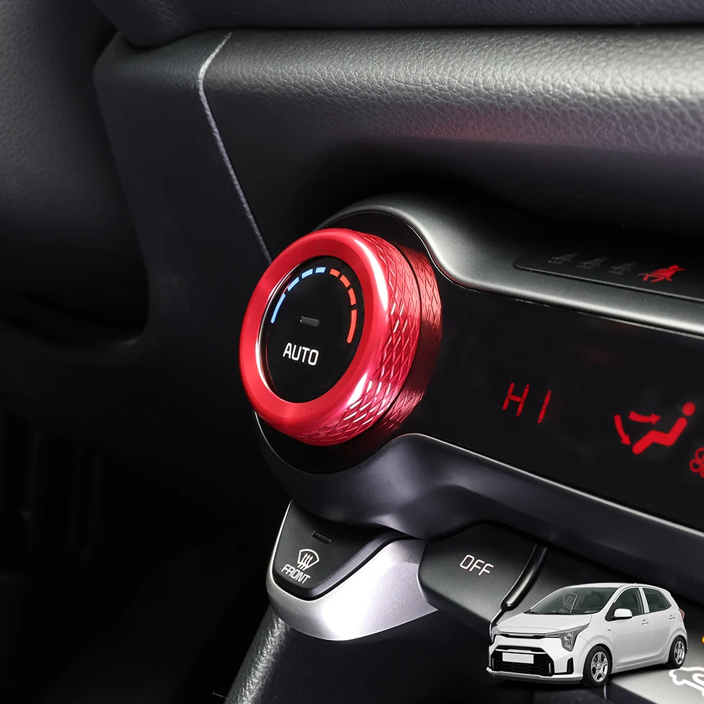For Kia Morning Picanto 2018-2023 2pcs Aluminum Alloy Air Conditioner Adjustment Knob Trim Ring Cover Interior Accessories
For Kia Morning Picanto 2018-2023 2pcs Aluminum Alloy Air Conditioner Adjustment Knob Trim Ring Cover Interior Accessories