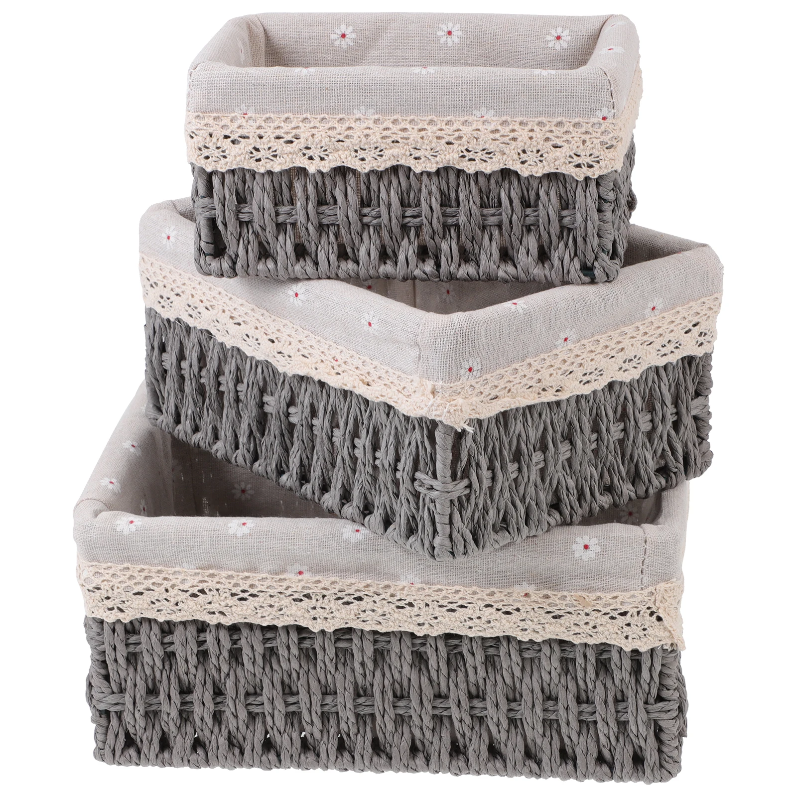 3pcs Rattan Baskets Storage Containers for Makeup Books Toys Home Decor Washable Braided Boxes Storage Basket
3pcs Rattan Baskets Storage Containers for Makeup Books Toys Home Decor Washable Braided Boxes Storage Basket