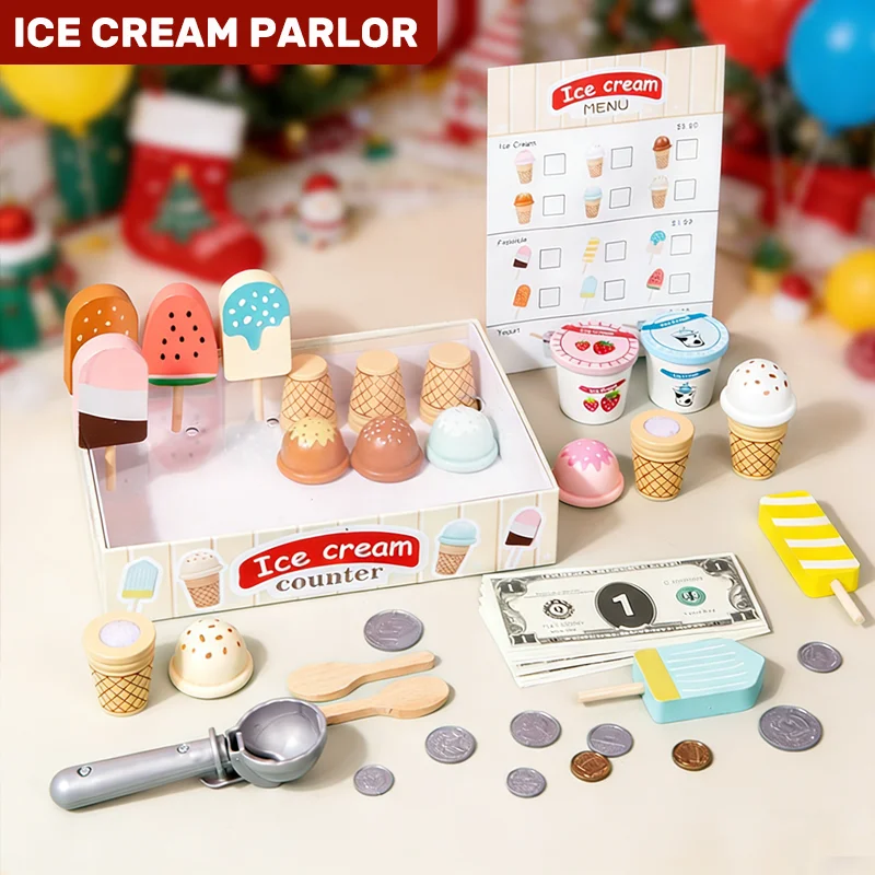 Children Play House Ice Cream Toys Montessori Pretend Play For Girls Boys Cutting Fruit Kitchen DIY Pretend Play Educational Toy
Children Play House Ice Cream Toys Montessori Pretend Play For Girls Boys Cutting Fruit Kitchen DIY Pretend Play Educational Toy