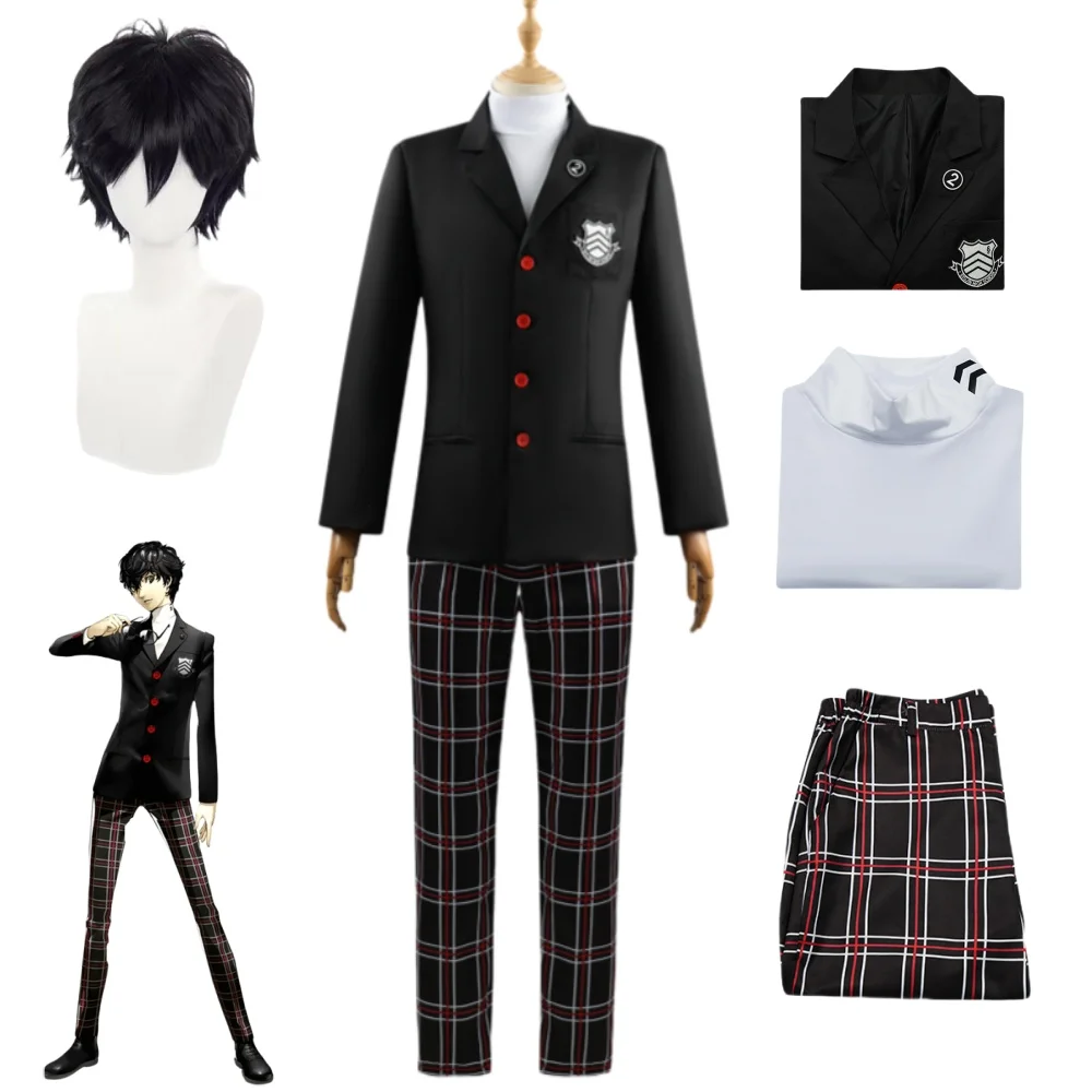 JRPG PERSONA Cospaly Coscume Uniforms for Men and Momen Japanese Game Characters Halloween Cosplay with Wig
JRPG PERSONA Cospaly Coscume Uniforms for Men and Momen Japanese Game Characters Halloween Cosplay with Wig