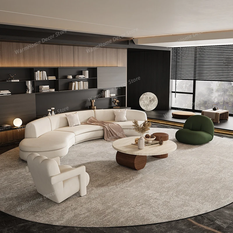 Italian Luxury Curved Sofa Nordic Beauty Salon Clothing Store Office Sofa Rest Area Business Minimalist Office Furniture
Italian Luxury Curved Sofa Nordic Beauty Salon Clothing Store Office Sofa Rest Area Business Minimalist Office Furniture