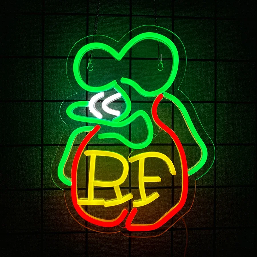 Неоновая вывеска с мультяшной мышью, цветная светодиодная подсветка, источник питания USB, легко повесить, используется для барных клубов, украшения игровых комнат.
Неоновая вывеска с мультяшной мышью, цветная светодиодная подсветка, источник питания USB, легко повесить, используется для барных клубов, украшения игровых комнат.