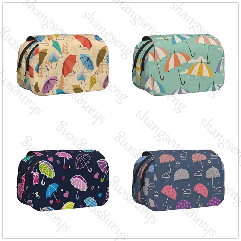 Cartoon pattern of umbrella Pen case Pencil Box Double Flip School Supplies Children's Pencil Box Storage Cosmetic Bag Student
Cartoon pattern of umbrella Pen case Pencil Box Double Flip School Supplies Children's Pencil Box Storage Cosmetic Bag Student