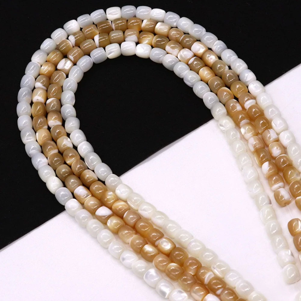 Drum Shape Natural Seawater Shell Beads 6x6/8x8mm Polished Shell Straight Hole Loose Bead 1strand For DIY Necklace Bracelet Gift
Drum Shape Natural Seawater Shell Beads 6x6/8x8mm Polished Shell Straight Hole Loose Bead 1strand For DIY Necklace Bracelet Gift