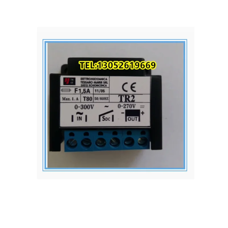 TR2 F1.5A 0-300V~0-207V motor holding brake rectifier rectifier power supply rectifier block
TR2 F1.5A 0-300V~0-207V motor holding brake rectifier rectifier power supply rectifier block