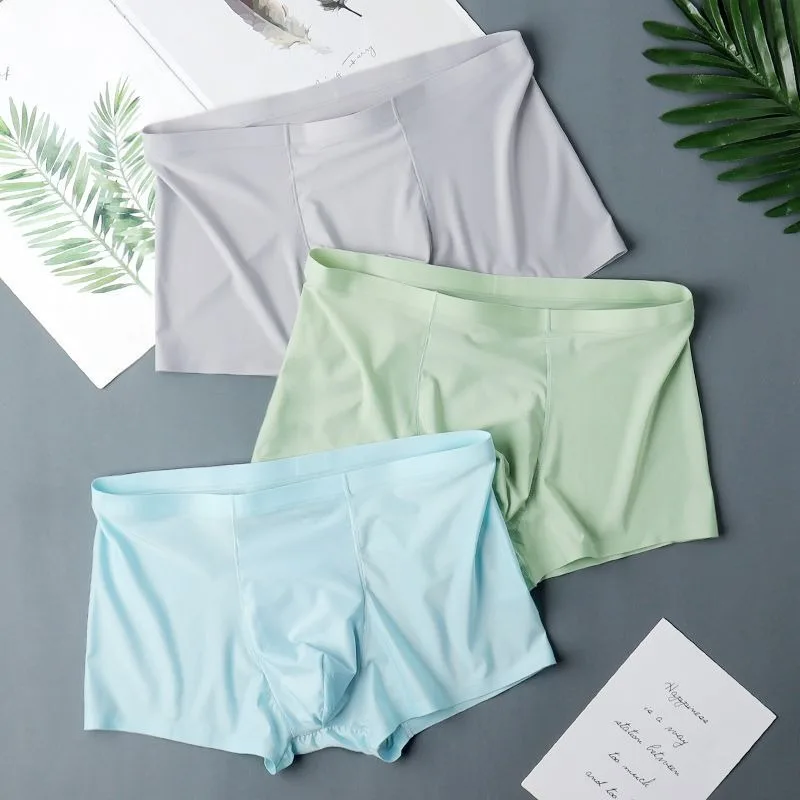 3PCS Men's Underwear Men's Ice Silk Four Corners Summer Thin Seamless Light Boys and Teenagers Boxer Shorts Summer
3PCS Men's Underwear Men's Ice Silk Four Corners Summer Thin Seamless Light Boys and Teenagers Boxer Shorts Summer