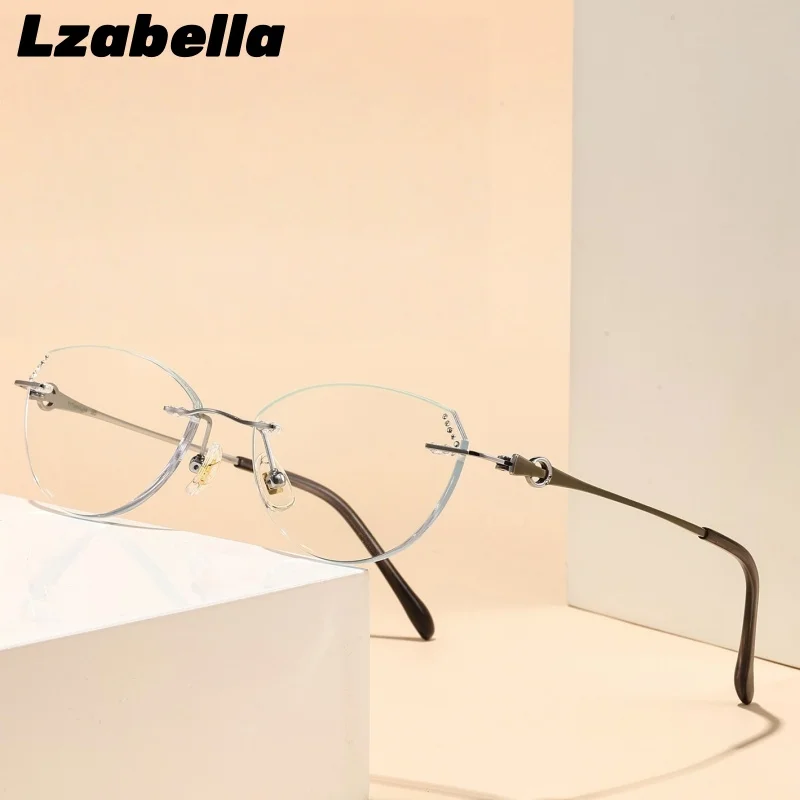 Lzabella новые женские модные ультралегкие очки без оправы с бриллиантами «кошачий глаз» персонализированная оптическая оправа для очков по рецепту 68008
Lzabella новые женские модные ультралегкие очки без оправы с бриллиантами «кошачий глаз» персонализированная оптическая оправа для очков по рецепту 68008