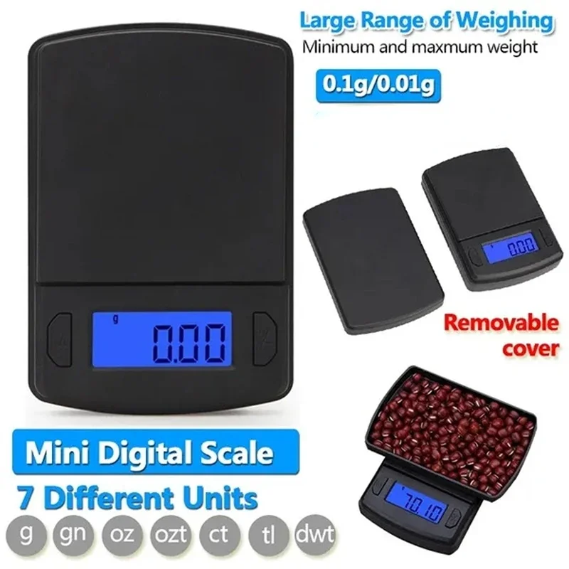 High Precision Digital Kitchen Scale 500g Jewelry Food Weight Balance Scale LED Display 0.1/0.01g Mini
High Precision Digital Kitchen Scale 500g Jewelry Food Weight Balance Scale LED Display 0.1/0.01g Mini