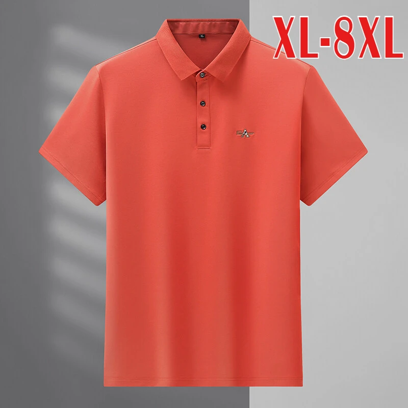 2025 Cotton Summer Men's Polo Shirts Luxury Letter Printed Short Sleeve Solid Color Simple Casual Man Tees Plus Size 7XL 8XL
2025 Cotton Summer Men's Polo Shirts Luxury Letter Printed Short Sleeve Solid Color Simple Casual Man Tees Plus Size 7XL 8XL