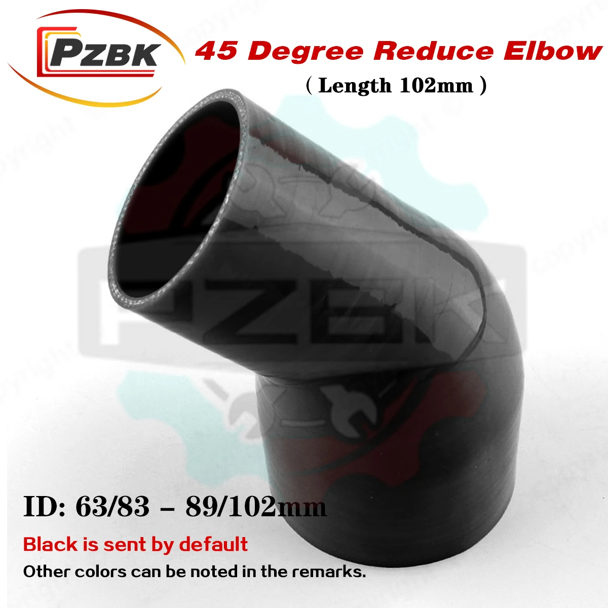 Black 45 Degree Reducer Elbow General Silicone Coolant Intercooler Pipe Tube Hose 63mm 64mm 67mm 70mm 76mm 80mm 83mm 89mm 102mm
Black 45 Degree Reducer Elbow General Silicone Coolant Intercooler Pipe Tube Hose 63mm 64mm 67mm 70mm 76mm 80mm 83mm 89mm 102mm