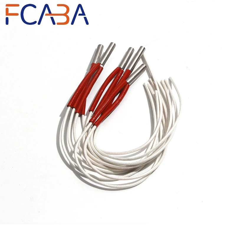 FCABA 5PC High Density Single End Heating Tube Electric Cartridge Heater Heating Element 6 x 100mm 190W 110V/220V/380V
FCABA 5PC High Density Single End Heating Tube Electric Cartridge Heater Heating Element 6 x 100mm 190W 110V/220V/380V