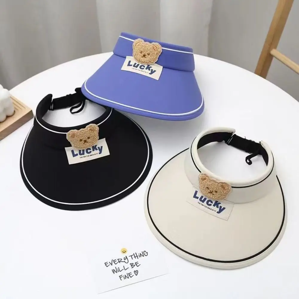 Shading Hat Bear Empty Top Hat Korean Style Anti-UV Sun Hat Cartoon Sunshade Hat No Top Beach Hat Children's Visor Hat Kid
Shading Hat Bear Empty Top Hat Korean Style Anti-UV Sun Hat Cartoon Sunshade Hat No Top Beach Hat Children's Visor Hat Kid