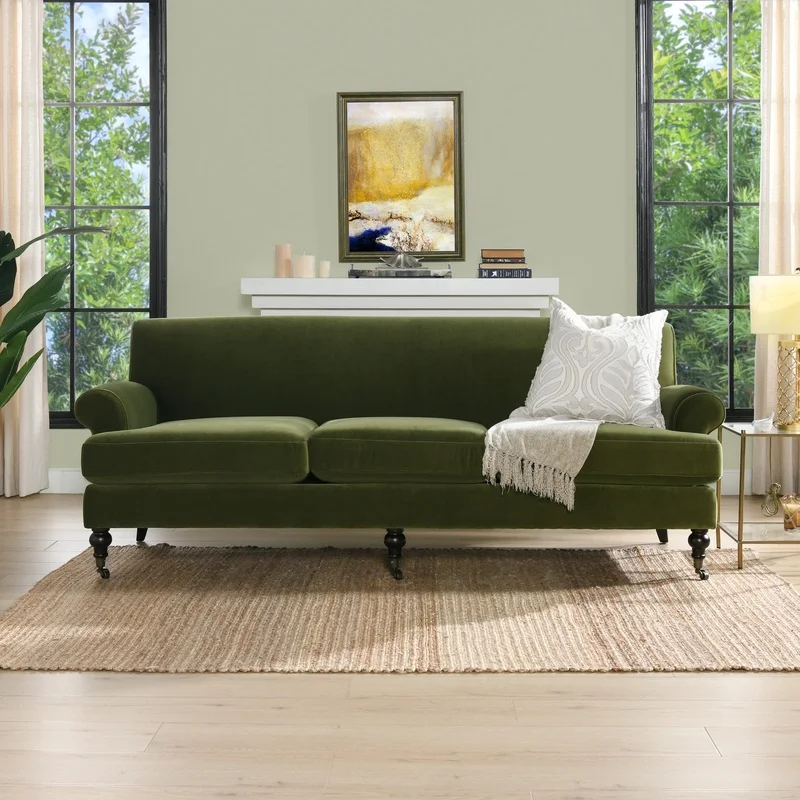 Alana Lawson 3-Cushion Tightback Sofa, Olive Green Performance Velvet
Alana Lawson 3-Cushion Tightback Sofa, Olive Green Performance Velvet