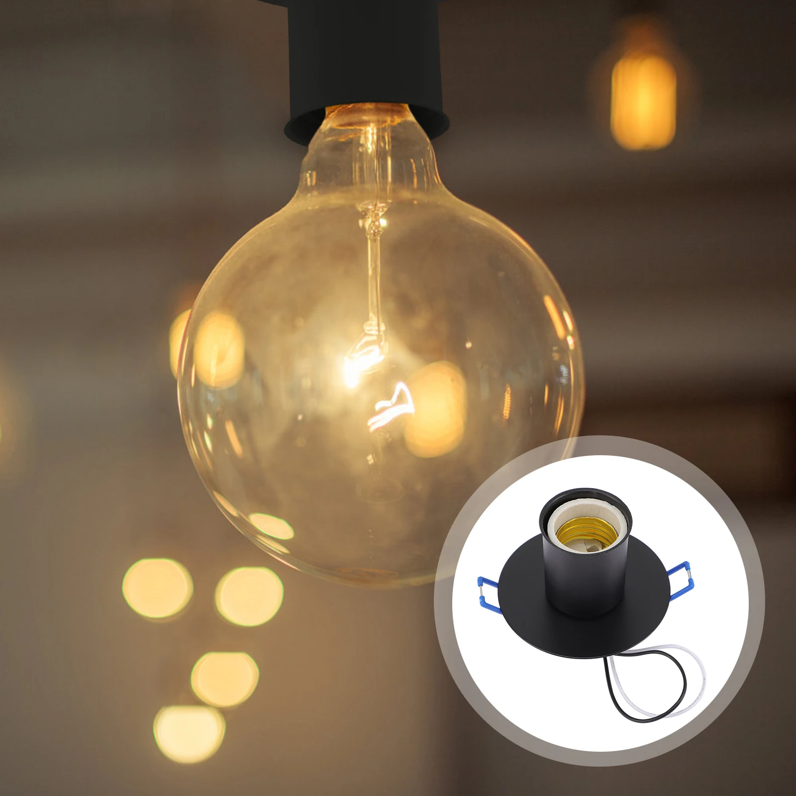 E27 Card Lamp Holder Practical Ceiling Light Led Base Ceramics Socket Metal Accessories
E27 Card Lamp Holder Practical Ceiling Light Led Base Ceramics Socket Metal Accessories