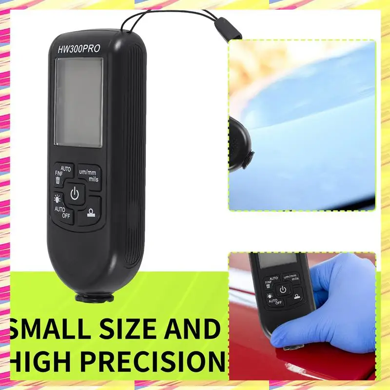 ABJJ Digital Backlight LCD Film Thickness Meter Car Paint Thickness Tester Coating Thickness Gauge Measuring Tool
ABJJ Digital Backlight LCD Film Thickness Meter Car Paint Thickness Tester Coating Thickness Gauge Measuring Tool